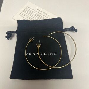 Jenny Bird Starlet 2.5 in gold hoop earrings
